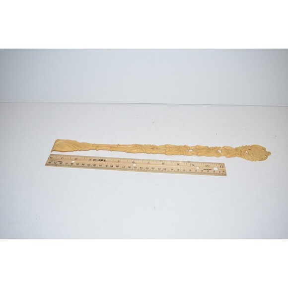 Wise See No Evil Hear No Evil Back Scratcher Japanese Symbols On Back VTG - Picture 8 of 13